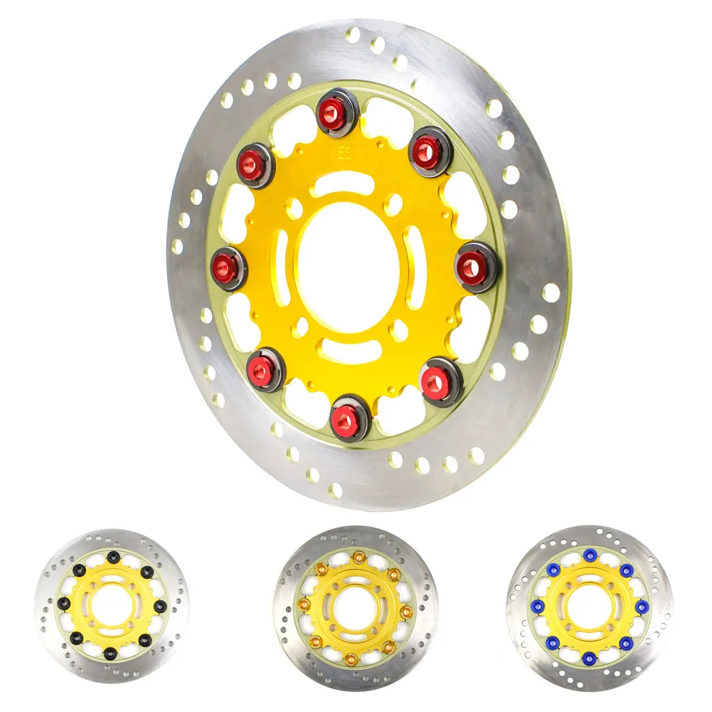 220mm disc floating motorcycle aluminum 4-hole pitch brake disc inner diameter 58mm fast cooling brake rotor front and rear