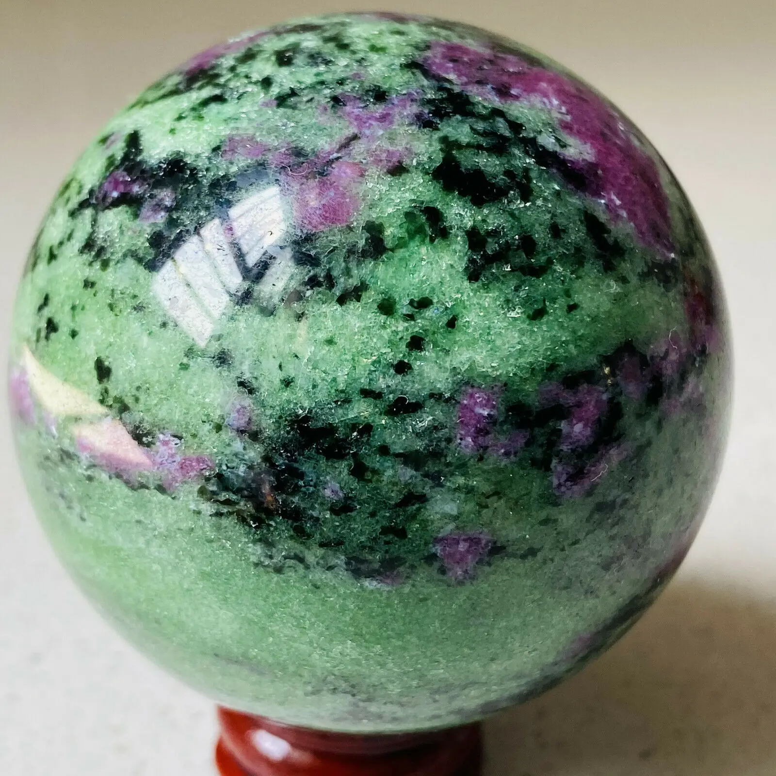 50-55mm Natural red green treasure Hand-polished ball