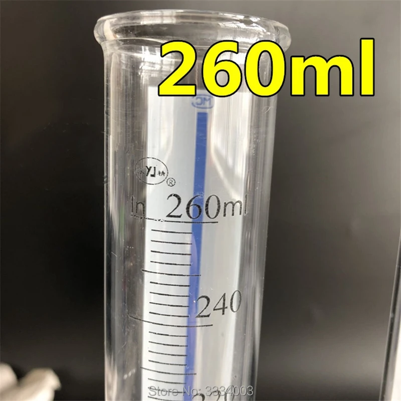 1PCS 32-260ml Diesel Glass Measuring Cylinder Tube Collector For Injection Pump Test Bench, Common Rail Bench