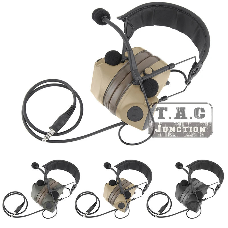 

Tactical ComTac II Electronic Hearing Protector Noise Reduction Communication Headset Shooting Earmuff