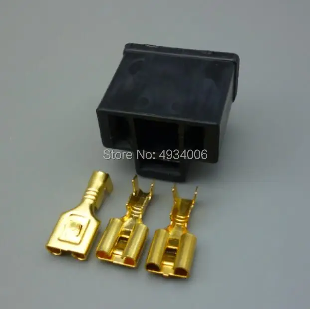 Worldgolden H4 9003 plastic connector Car Head Light Bulb Lamp Harness Socket Plug