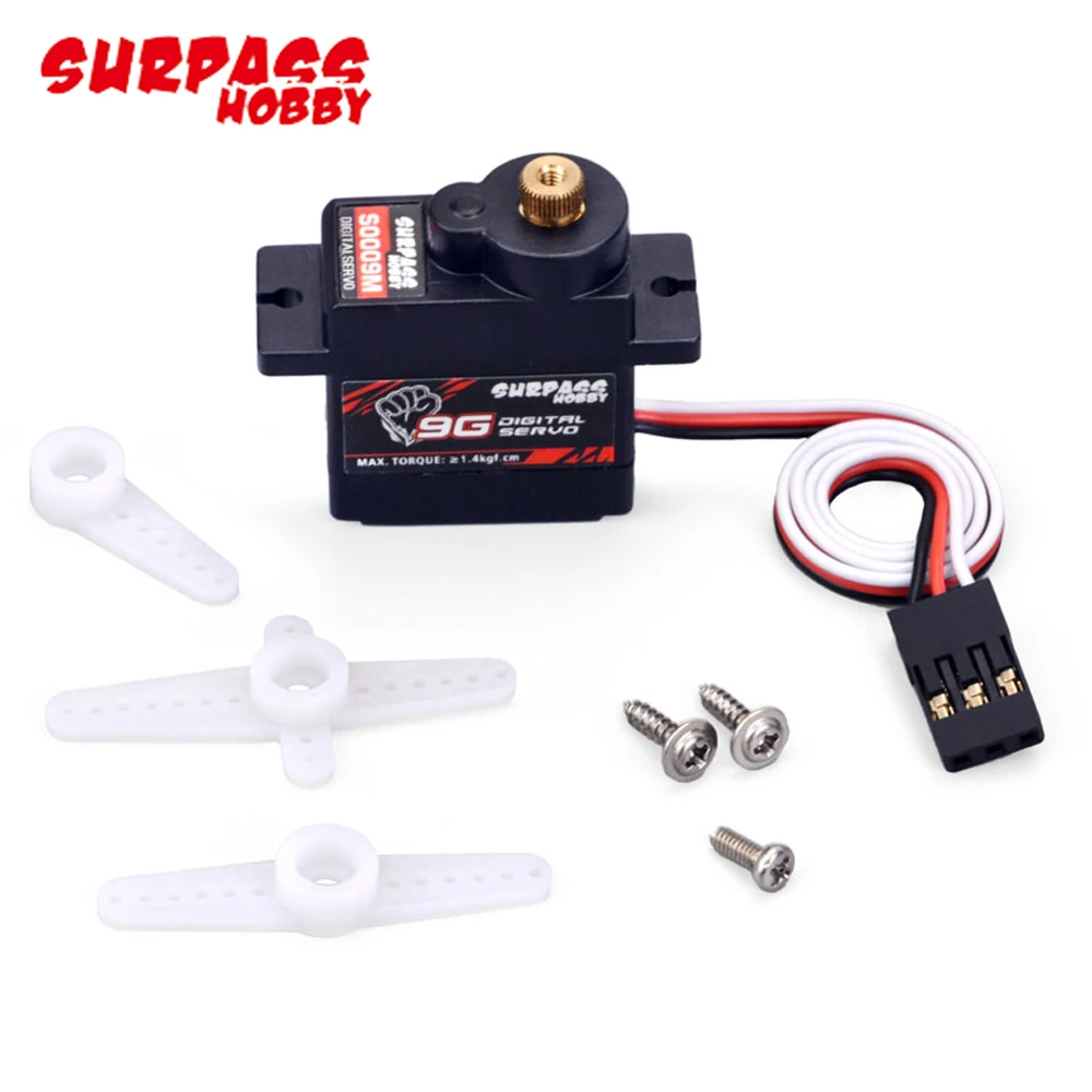 SURPASS Hobby S0009M 9g Metal Gear Servo digitale 1.9KG Servo per RC Airplane Robot Car Boat Duct Plane