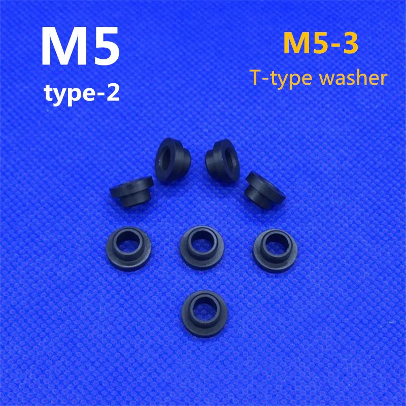 m5 plastic nylon gasket screw washer the step gasket transistorinsulation T-type washer polyamide fastener for 5mm bolt screw