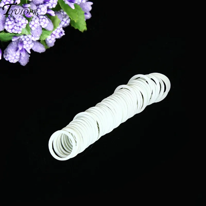 13*0,9mm Weiß Büro Gummi Ring Gummibänder Starke Elastische Bands Schreibwaren Halter Band Schleife Schule Büro Liefert