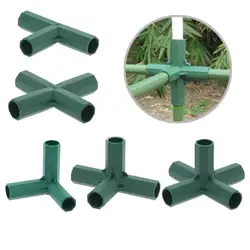 Greenhouse Frame Connector Plants Awning Pillar Connectors Climbing Plants Awning Pipe Pole Connecting Joints Garden Tools