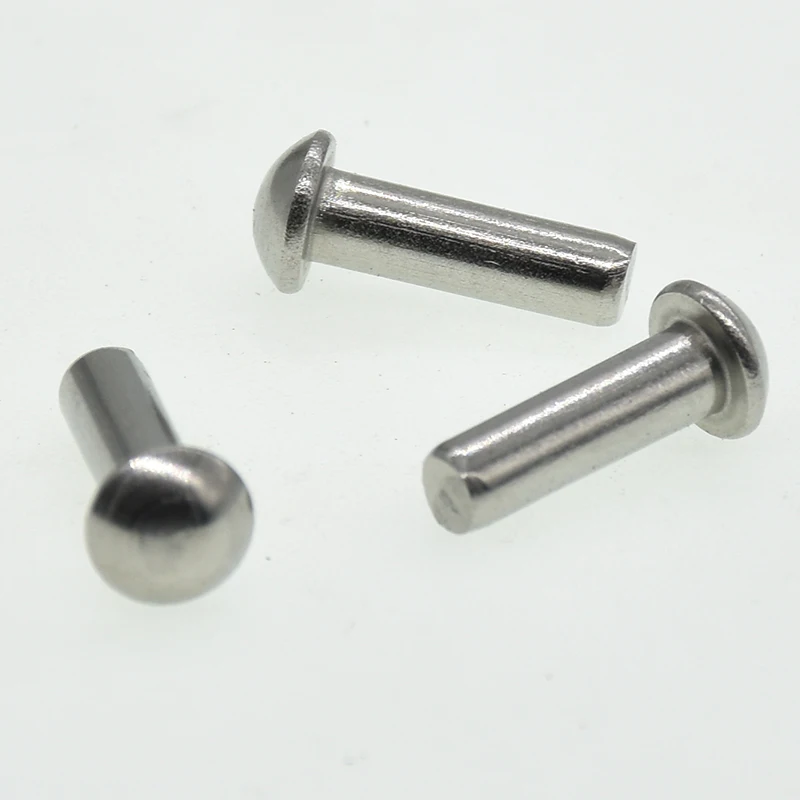 M2 M2.5 M3 M4 M5 M6 A2-70 304 Stainless Steel Button Semi Round Head Solid Rivet GB867