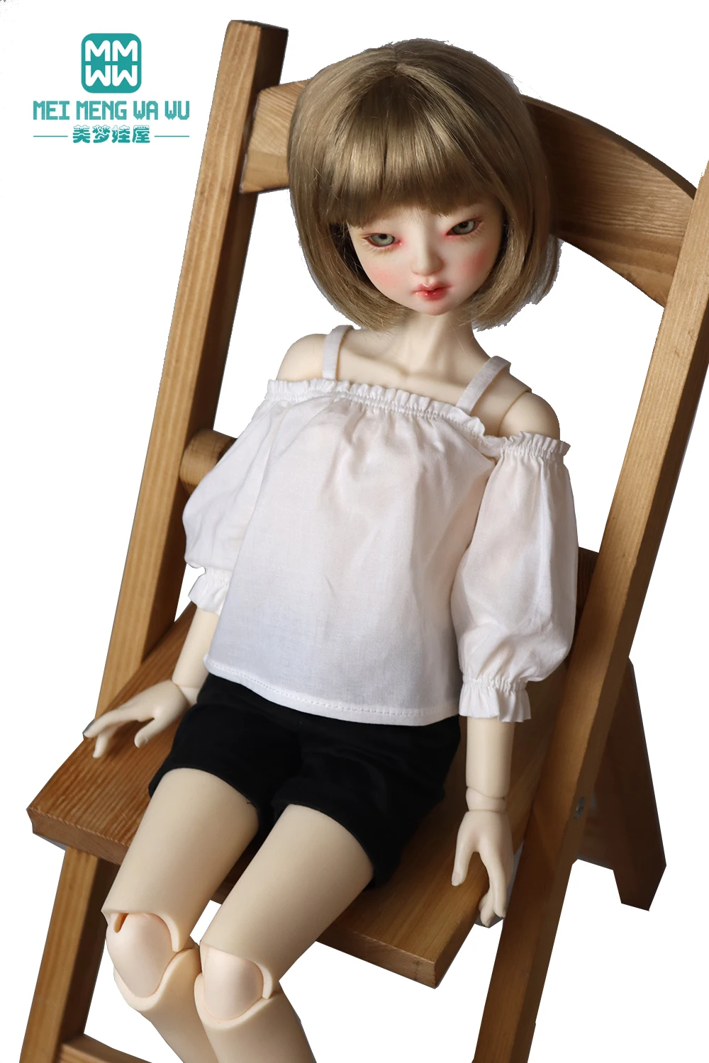 BJD doll clothes 43--45cm Spherical joint doll 1/4 BJD MSD Fashion printed shirts, jeans