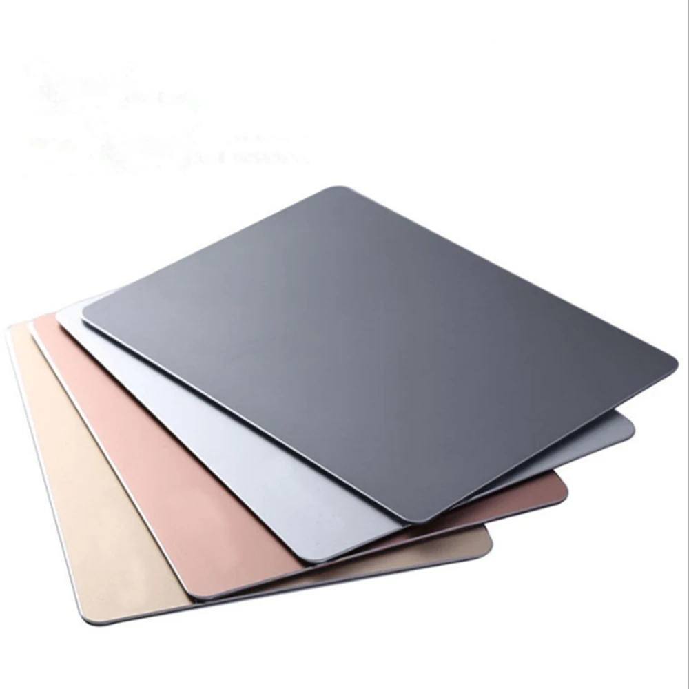 Aluminum Mouse Pad Waterproof Metal Resin Mat Large Small Size 2 Sides Winter Summer Dual-use For Office Luxury Gift Mousepad