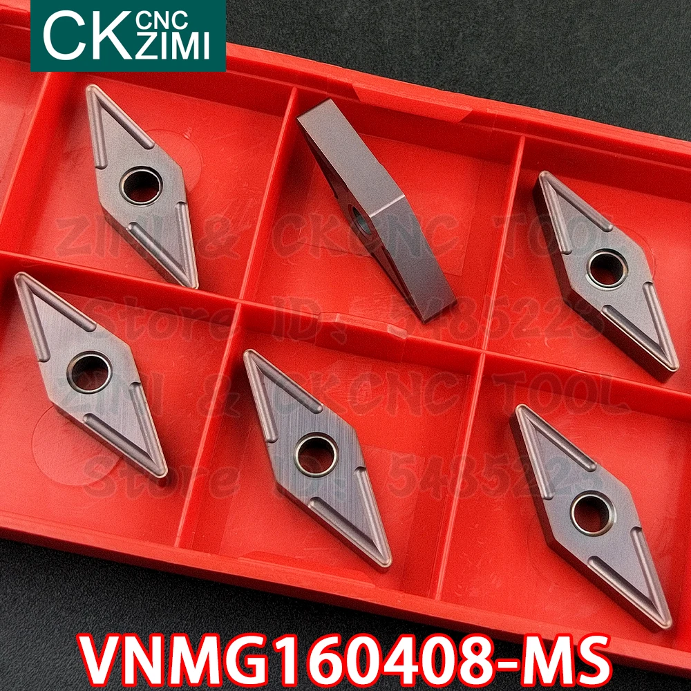 VNMG160408-MS VNMG 160408 MS carbide inserts External turning inserts tools CNC Machinery Metal lathe tools for stainless steel