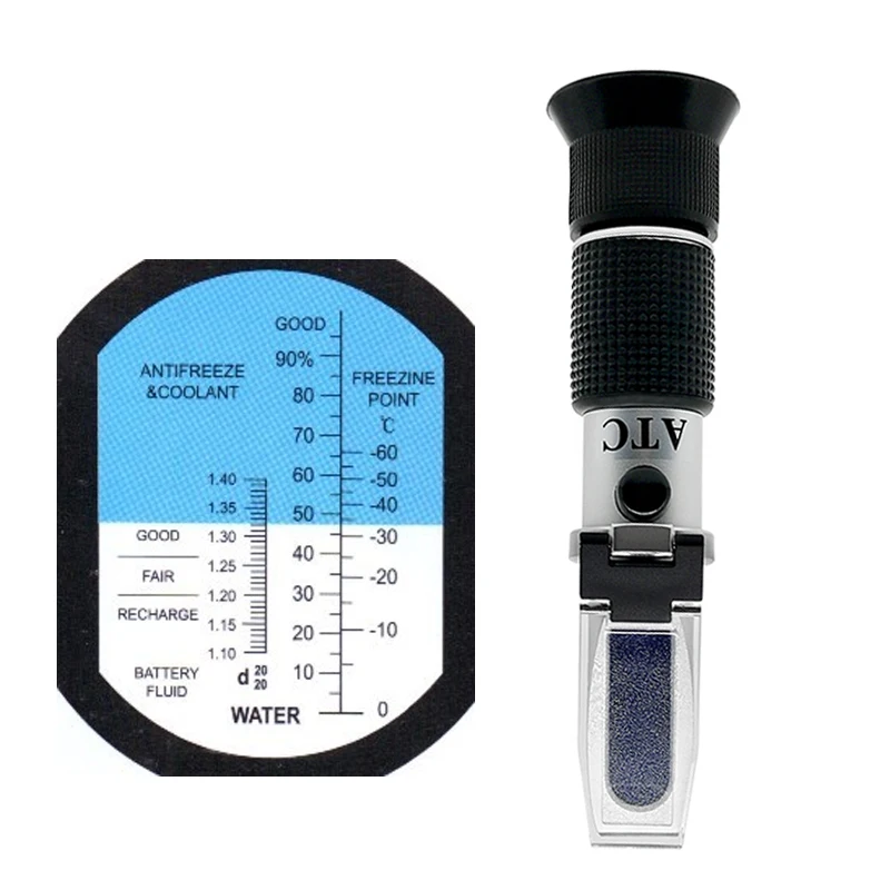 Refractometer Car Antifreeze Concentration Meter Freezing Point Meter Tester Measurement Instrument Battery Liquid Hydrometer