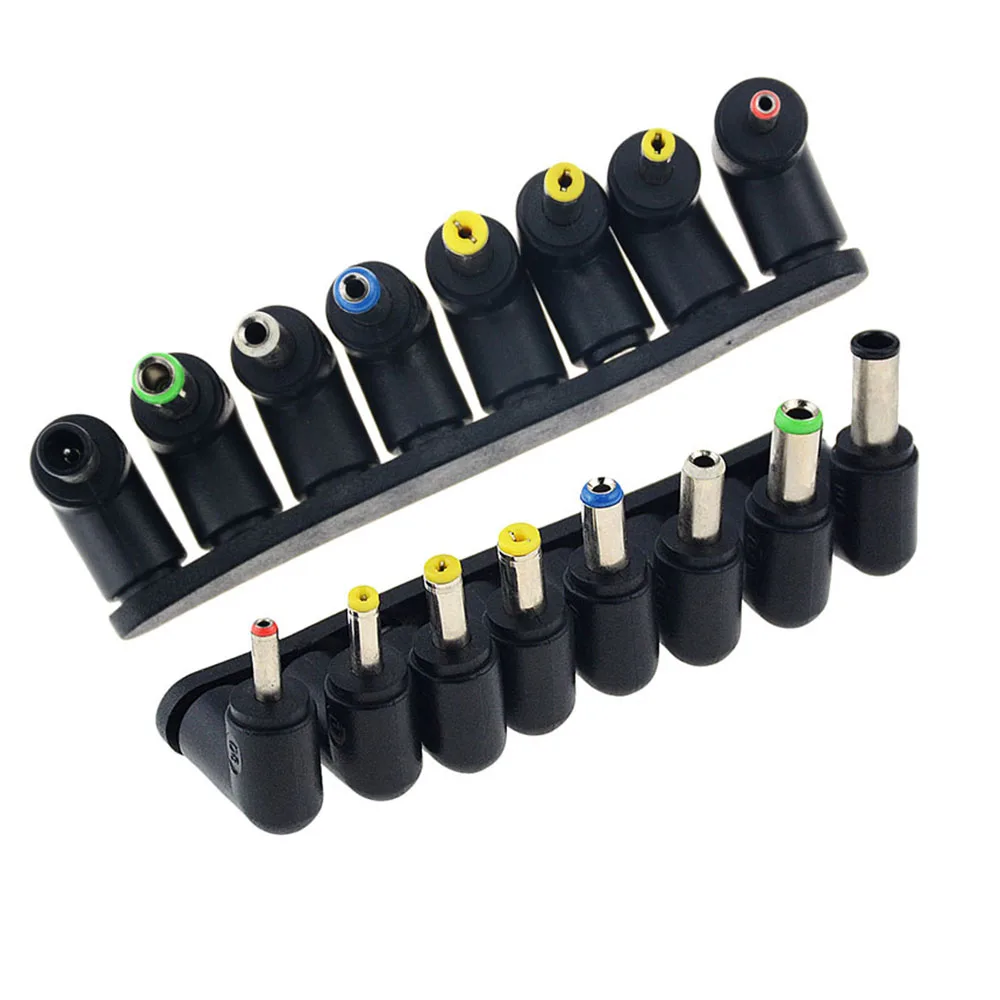 

8PCS Elbow 90 Degrees Universal Laptop DC Power Supply Adapter Connector Plug Jack Charger Power Conversion Plug Right Angle