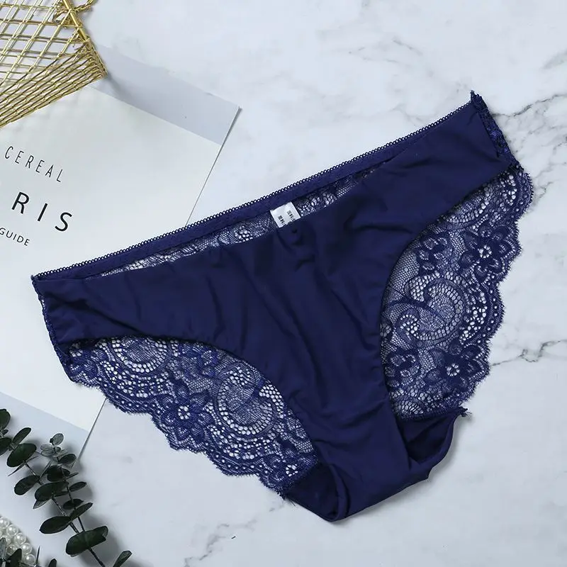 Lace Panties Female Underpants Sexy Panties For Women Briefs Underwear Comfortable Ladies Pantys Lingerie 13 Solid Color