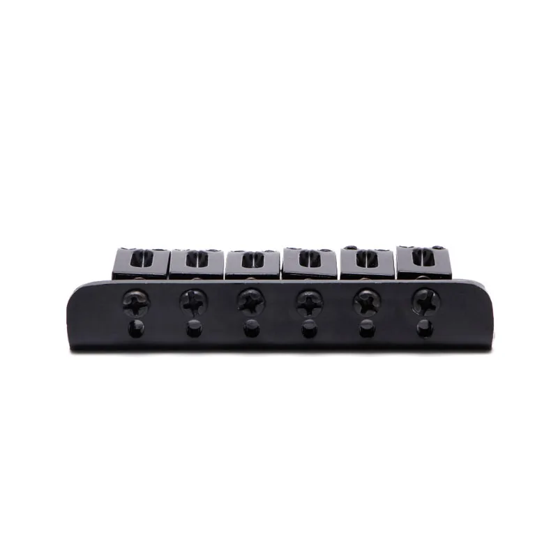 Guitar 6 String Metal Hardtail Bridge Black For Electric Guitar With Screws New R66E