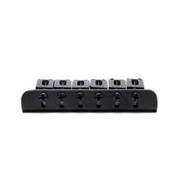 Guitar 6 String Metal Hardtail Bridge Black For Electric Guitar With Screws New R66E