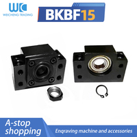 End Support of 1 Set BKBF15 BK15BF15 Seat BK15 BF15 Ball Screw Match Use SFU2005 SFU2010 SFE2020 DFU2005 Ballscrew for Cnc Part
