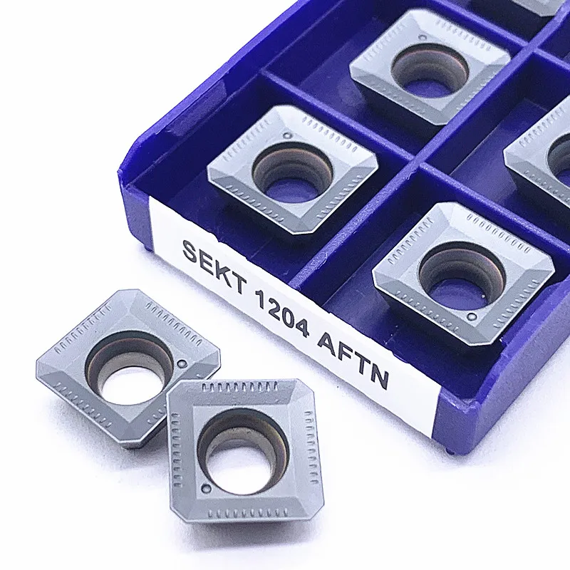 100% Original SEKT1204  AFTN LT30 Carbide Inserts SEKT 1204 Lathe Cutter Turning CNC Machine Cutting Tools Tungsten Carb