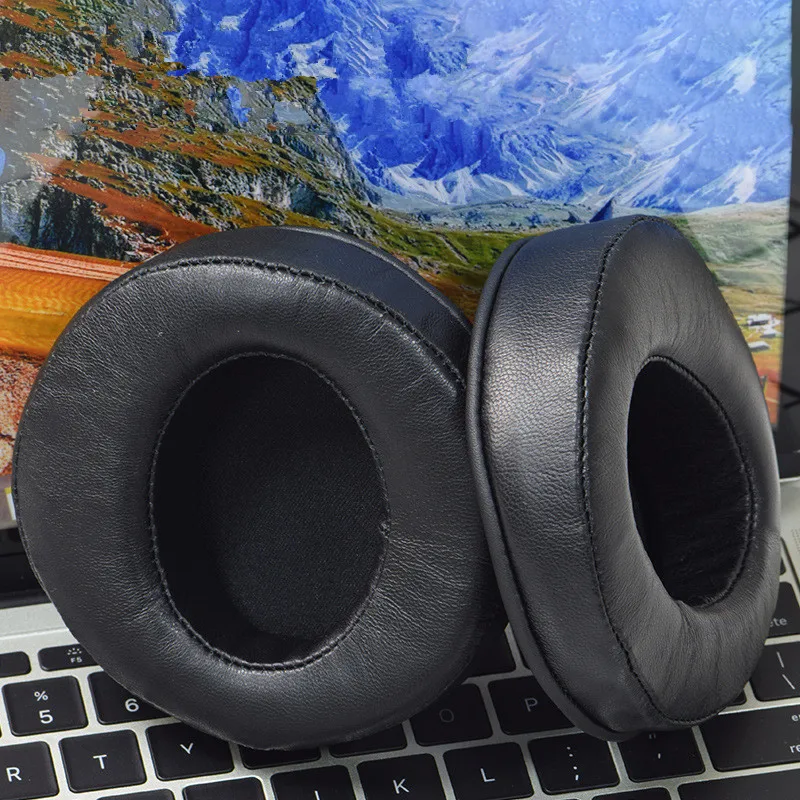 Small Sheepskin Earbuds Set Round Leather Ear Sleeve Headphone Hol Cover Earcups 110mm Ear Sleeve Sponge Sleeve Accessories