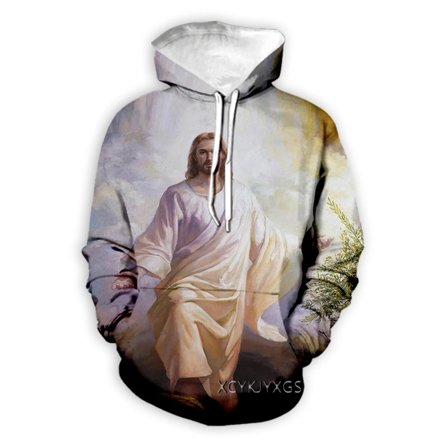 xinchenyuan Men/Women God Religion Christ Jesus 3D Print Men Women Fashion Clothing Street Hip Hop Casual Sweatshirt Hoodies Z32