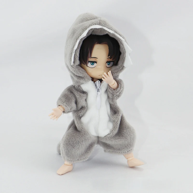 Cute OB11 doll clothes plush small animal one-piece suit for GSC body Molly, Obitsu11, 1/12 BJD doll clothes