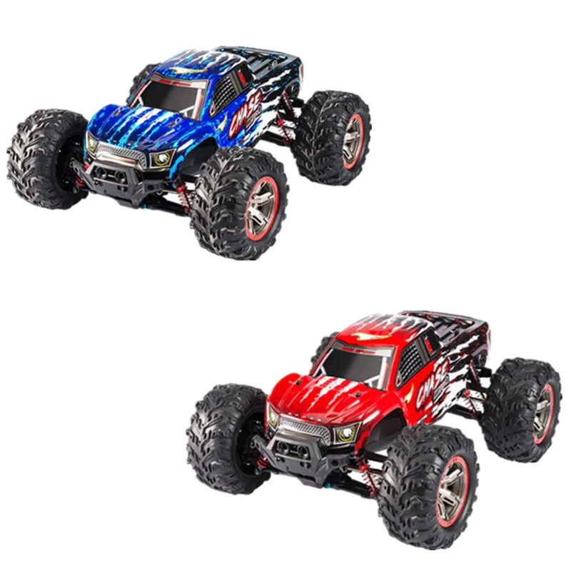 W3 55KM/H 1:10 4WD Dual Motor Off-road Remote Control RC Car Truck Spare Parts Accessories 7.4V 1500mAh Battery/3 In 1 Line