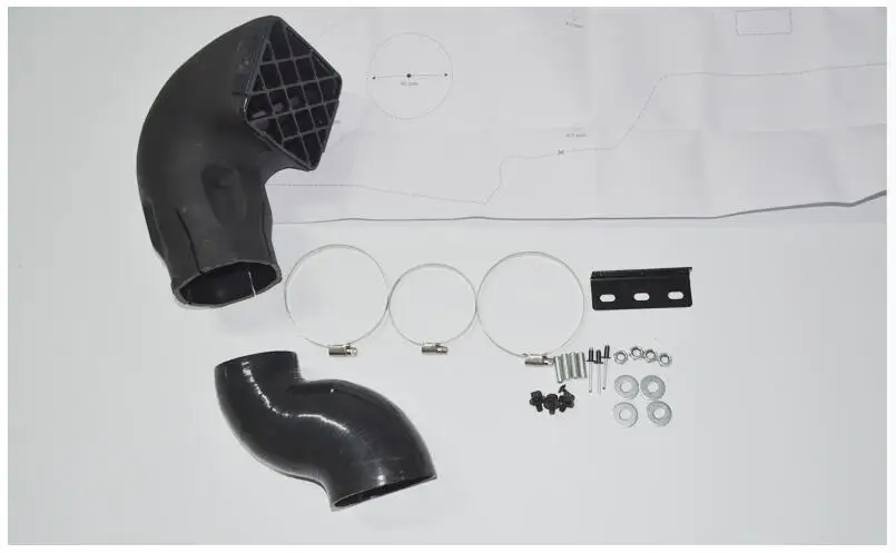 Kit boccaglio aspirazione aria automatica flusso d'aria adatto per Nissan Navara D40 Phthfiner R51 2004-2010