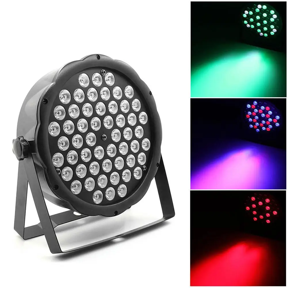 

54 LED Stage Light RGBW Crystal Magic Ball Bulb DMX Par Light 110-240V Disco Club Party Light Strobe Dimming Lighting Change