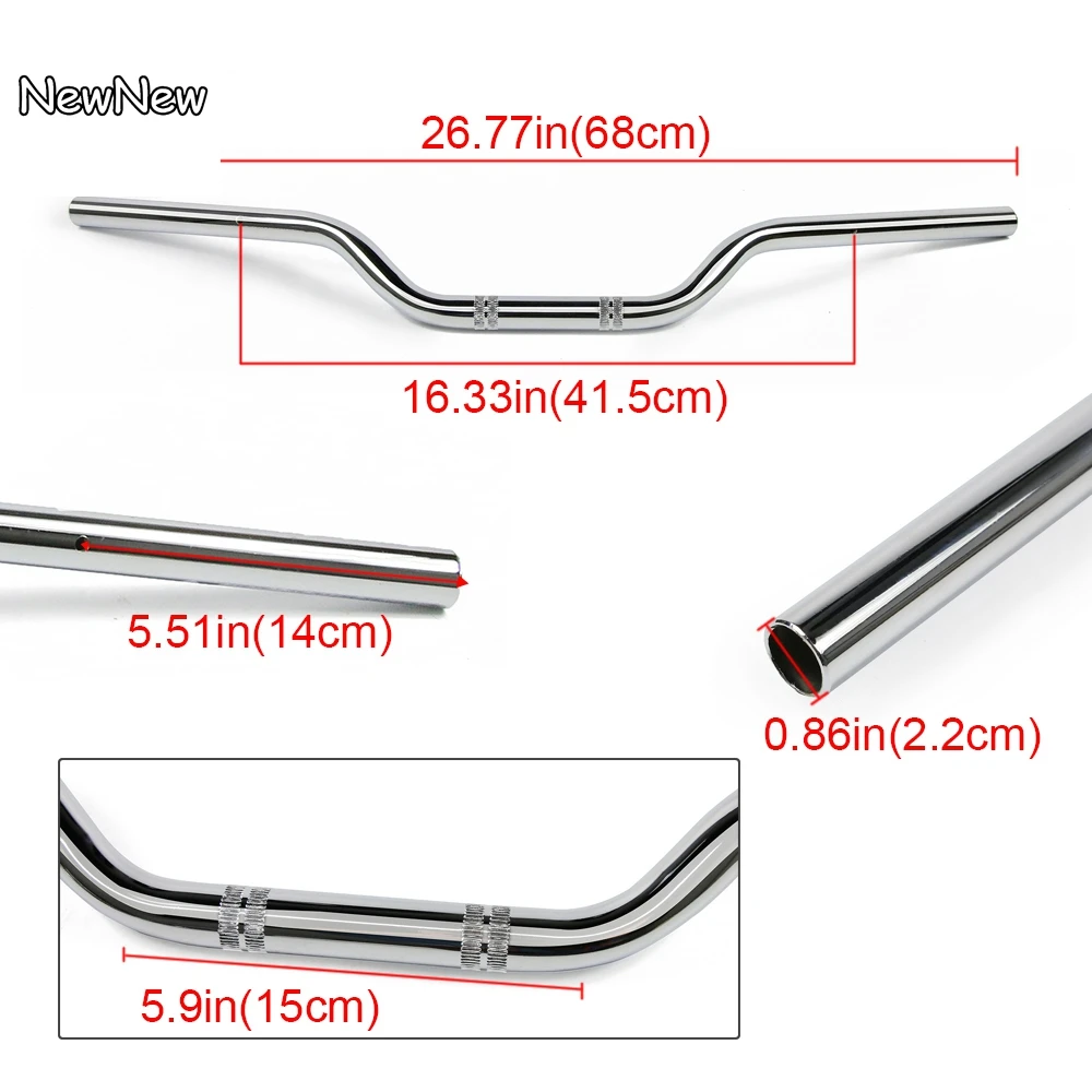 Motorcycle Handlebar Drag Bar Handle Bar For Honda NC700S NC750S Chrome Black