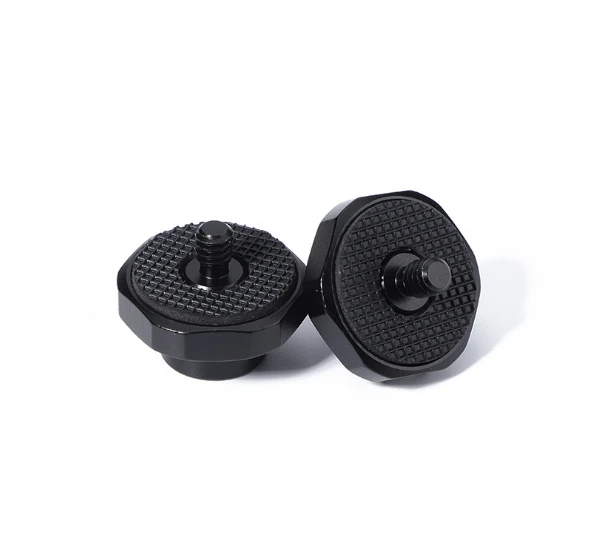 2 sztuk aluminium uniwersalny Hex 1/4 "do 3/8" uchwyt męski adaptery śrubowe kompatybilny dla lustrzanka cyfrowa Flash Gimbal statyw