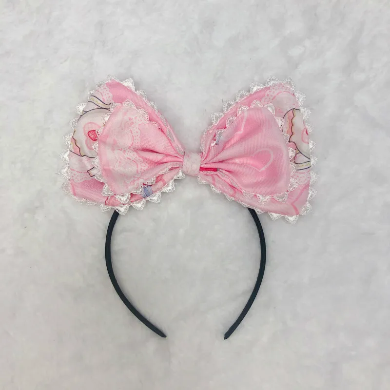 Japanse Zachte Zus Lolita Hoofdband Kant Haar Accessoires Dagelijkse Wilde Kc Grote Boog Hoofdband Leuke Meisje Meid Kawaii Meisje Vrouwen nieuwe