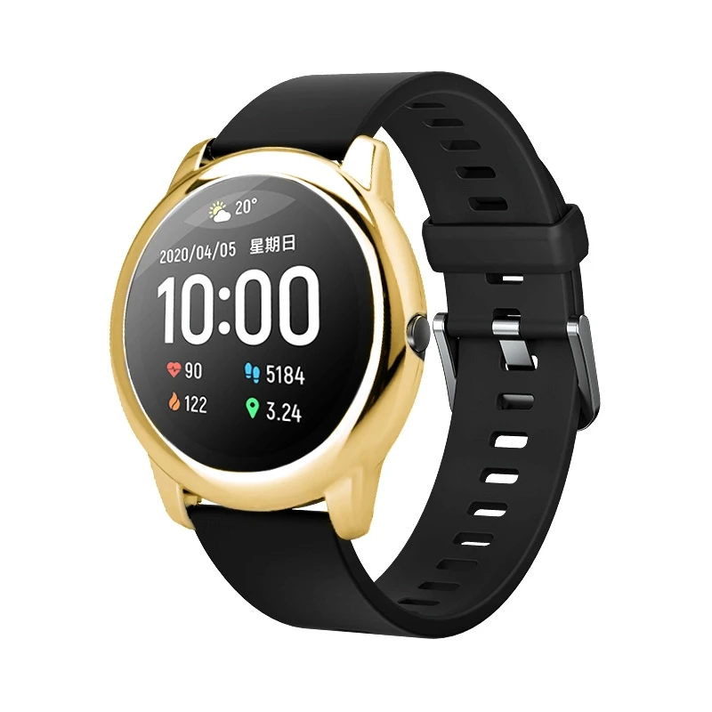 Electroplated PC Protector Case For Xiaomi Haylou Solar LS05 Protective Shell Frame