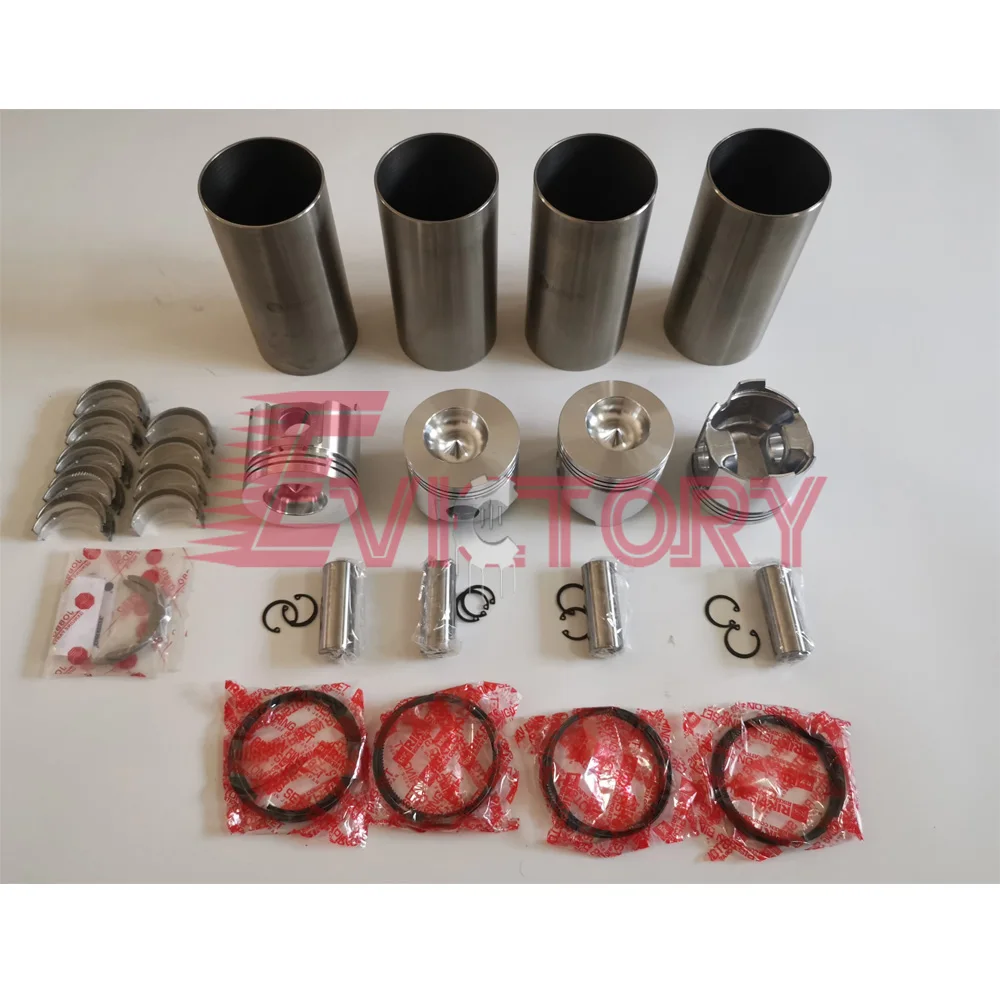 

For YANMAR 4TN100 engine bearing piston ring liner set overhaul gasket kit rebuild kit 4TN100E 4TN100L connecting rod conrod