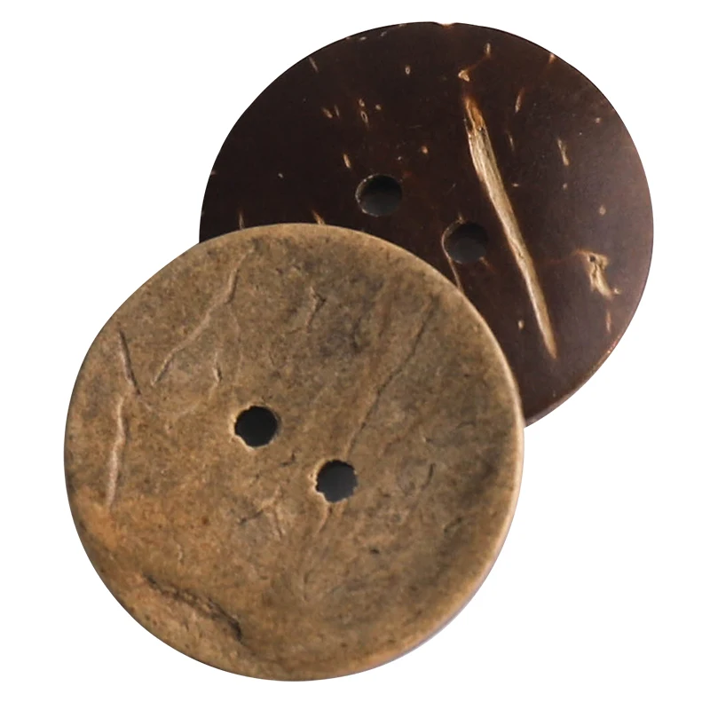10 Pcs Wooden Buttons Natural Coconut Buttons for Clothing Decorative Suitable Windbreaker Sewing Every Texture Is Unique