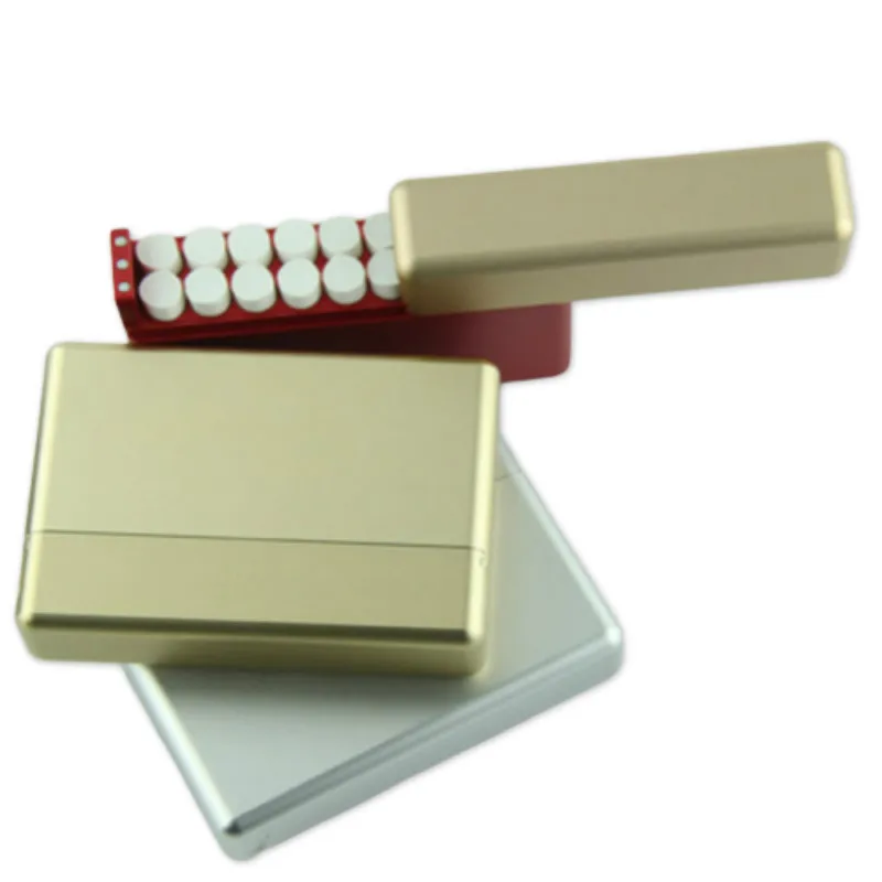 Cartucce IQS scatola portaoggetti in lega di alluminio 18 bastoncini portasigarette elettronico per AIKOS Heets Marlboro Fiit