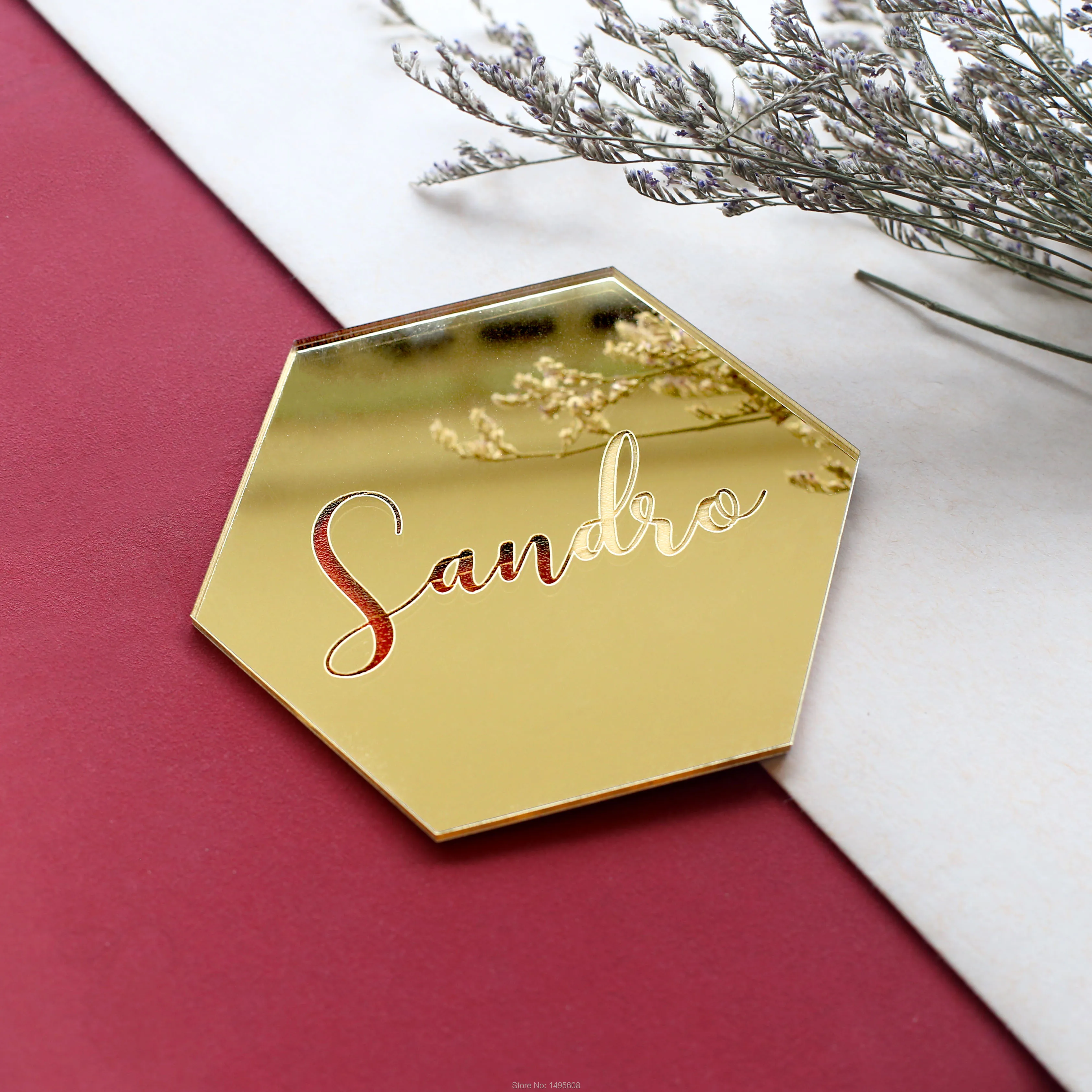 

Wedding place names - wedding place settings - calligraphy place settings - gold place settings - modern wedding - place cards