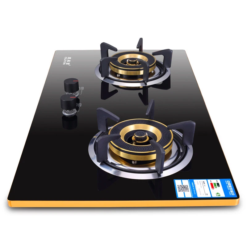 가정용 화재 스토브 내장 가스 스토브 알루미늄 합금 테두리 조리기, 열 전동 화염 차단 쿡탑