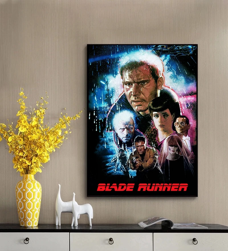 Blade Runner Movie Poster Ridley Scott Movie Harrison Ford Rutger Hauer Sean Young Edward James Olmos Print Art Gift