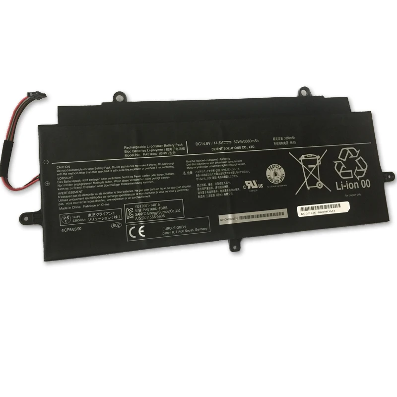 

KIRA-AT01S New 3380mAh Laptop Battery For Toshiba KIRA-10D KIRA-AT01S KIRA-101 Notebook computer 14.8V 52Wh