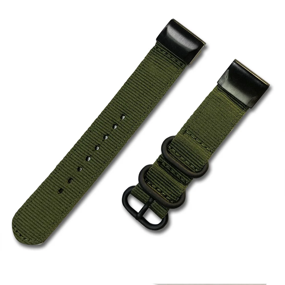26 22 20mm Nylon Watchband for Garmin Fenix 5X 5 5S Plus 3 3 HR/Forerunner 935/945 Quick Release Easy Fit Watch Strap Band