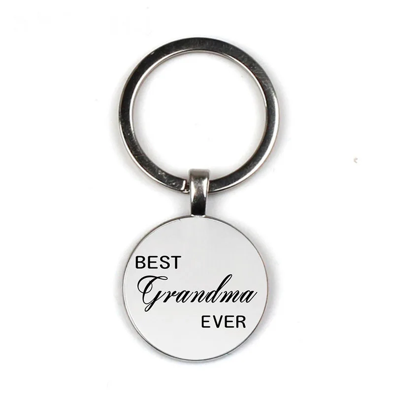 Alloy 25mm Keychain Family Gift Wife Mom Nana Grandma Mimi Gigi Keychain Pendant