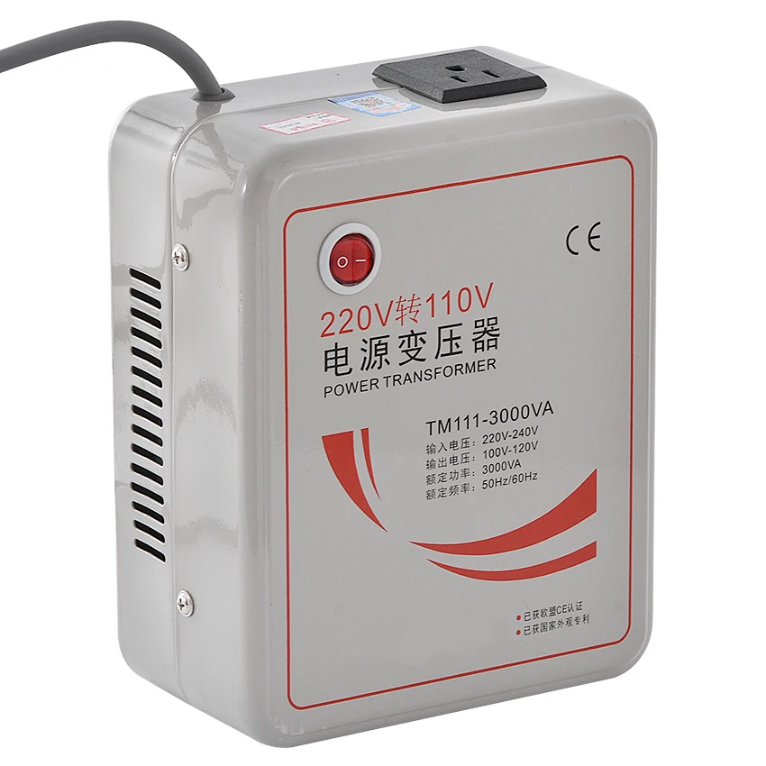 1 PC 3000w 3KVA Step Down Voltage Converter Transformer 220v-240V to 110v-120V