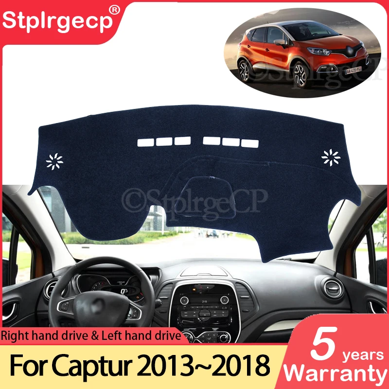 for Renault Captur 2013~2018 Samsung QM3 Anti-Slip Mat Dashboard Cover Pad Sunshade Dashmat Car Accessories 2014 2015 2016 2017