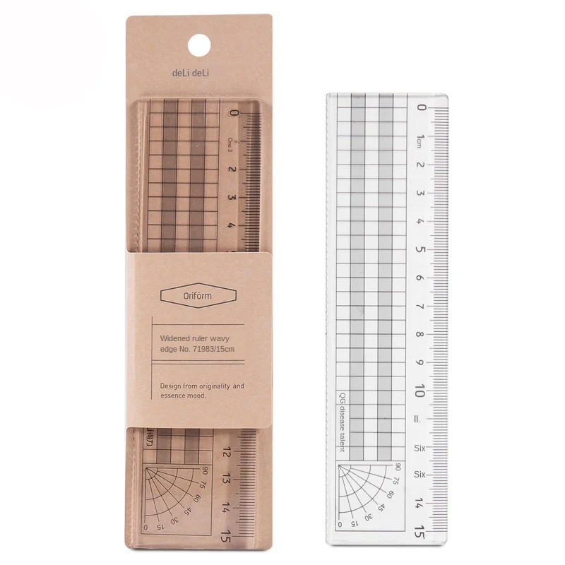 Plastic Ruler 20/30/40/50/60cm Multi-specification Ruler Student Office Drawing Straight Ruler Measurement Tools