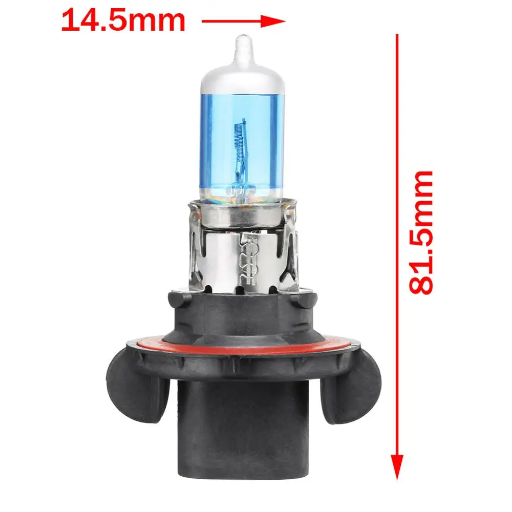 2PCS H13 9008 100/90W 5900K Super White High Low Beam Car Headlight Light Xenon Halogen Bulbs