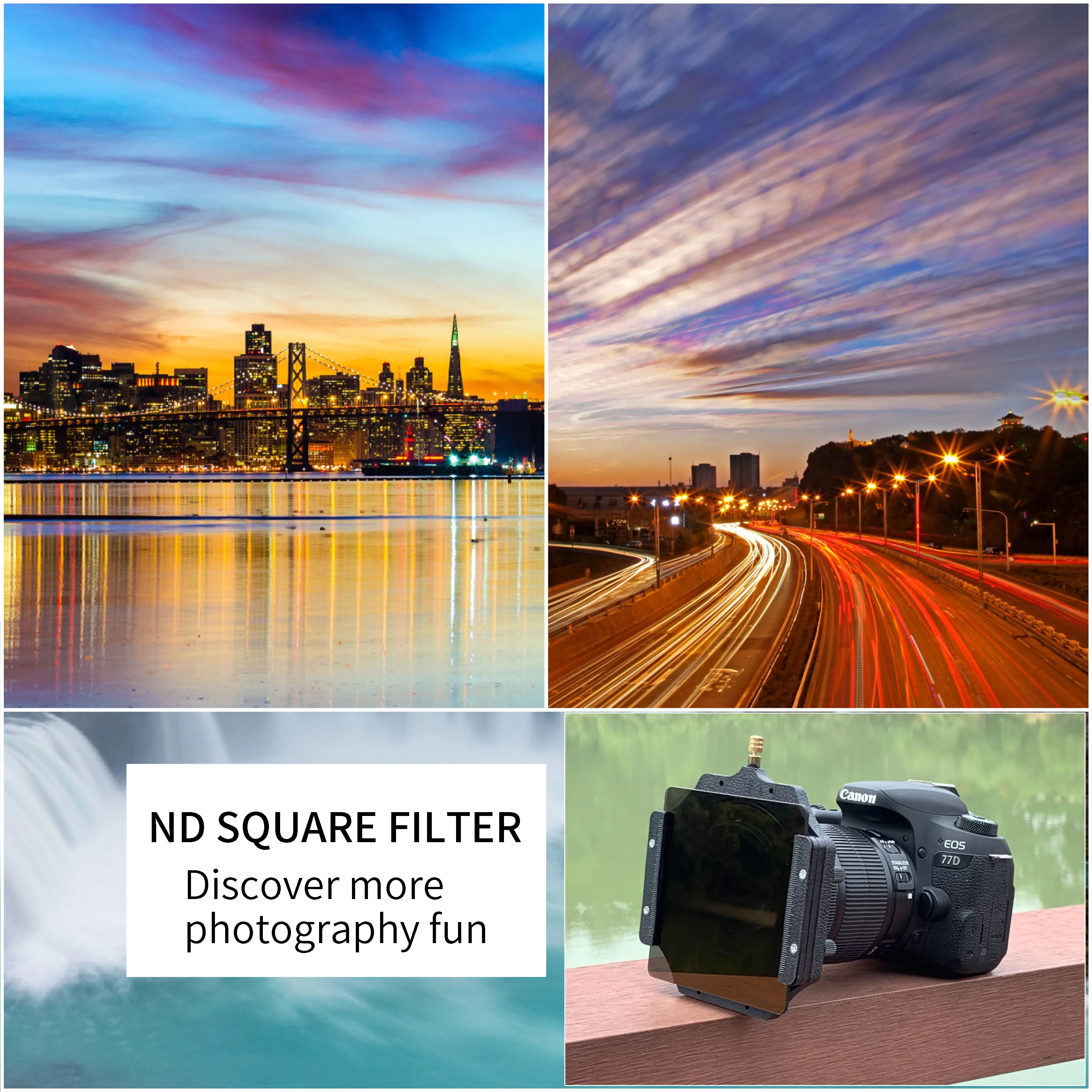 FOTGA Pro ND2 ND4 ND8 ND1000 Multi-Coated MC ND 4x4 0,3 0,9 3,0 Glas Neutral Density Filter Kits für 4x4 Zoll Matte Box Cokin – Detail 11