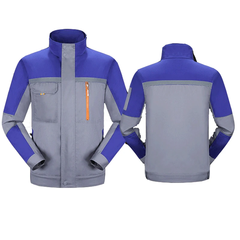 Woman men work overalls working uniforms spring thin section Reflective Coveralls welding car workshop mechanic PlusSize clothes