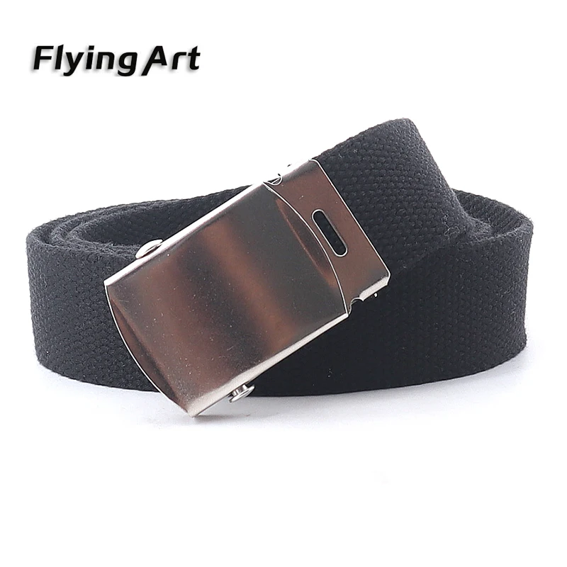 3.2cm Unisex canvas belts luxury design Multicolor Children Boys and girls Outdoor Training Jeans Belt Waistband 110-160cm