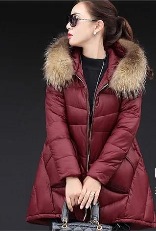 Mujer 2020 Brand Abrigos Winter Coat Women Long Down Jacket Hooded Fur Collar Parka North Veste Plus Size Casaco 6 Color WD0162