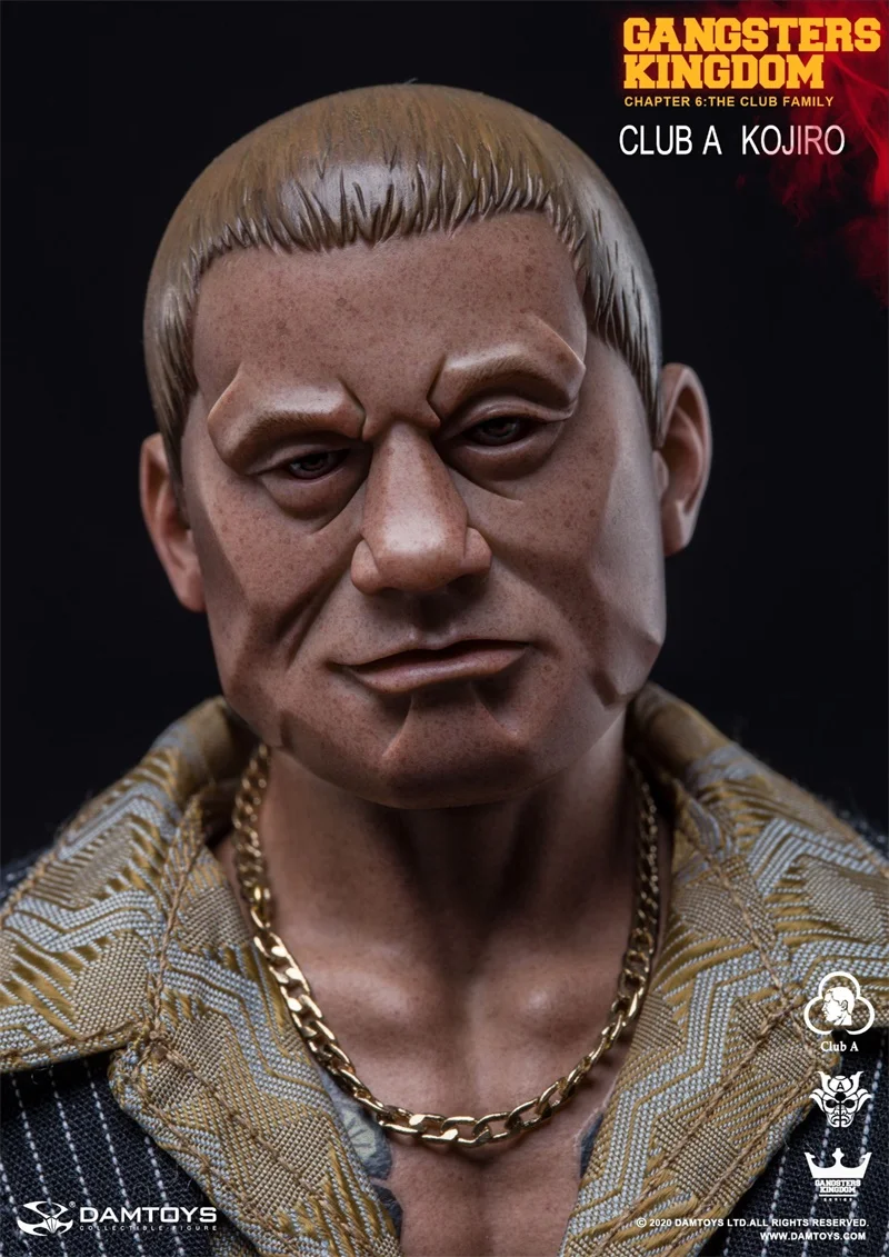 

In Stock 1/6th DAMTOY DAM GK021 Gangster Kingdom Head Sculpture Model For Usual 12inch Doll Figures Accessories