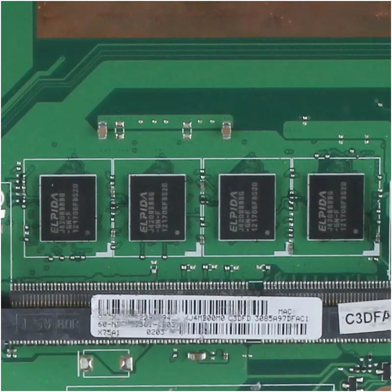 Scheda madre del computer portatile Per ASUS X75VD Notebook Mainboard REV:2.0 SJTNV HM70