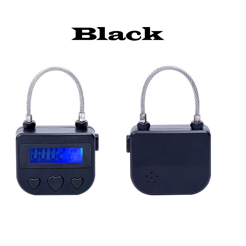 USB Time Lock Fetish Handcuff Mouth Gag Electronic Timer Bdsm Bondage Restraint Chastity Lock Adult Game Couple Sex Toy